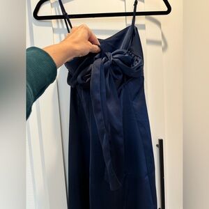 Urban Outfitters silk Navy blue Dress
